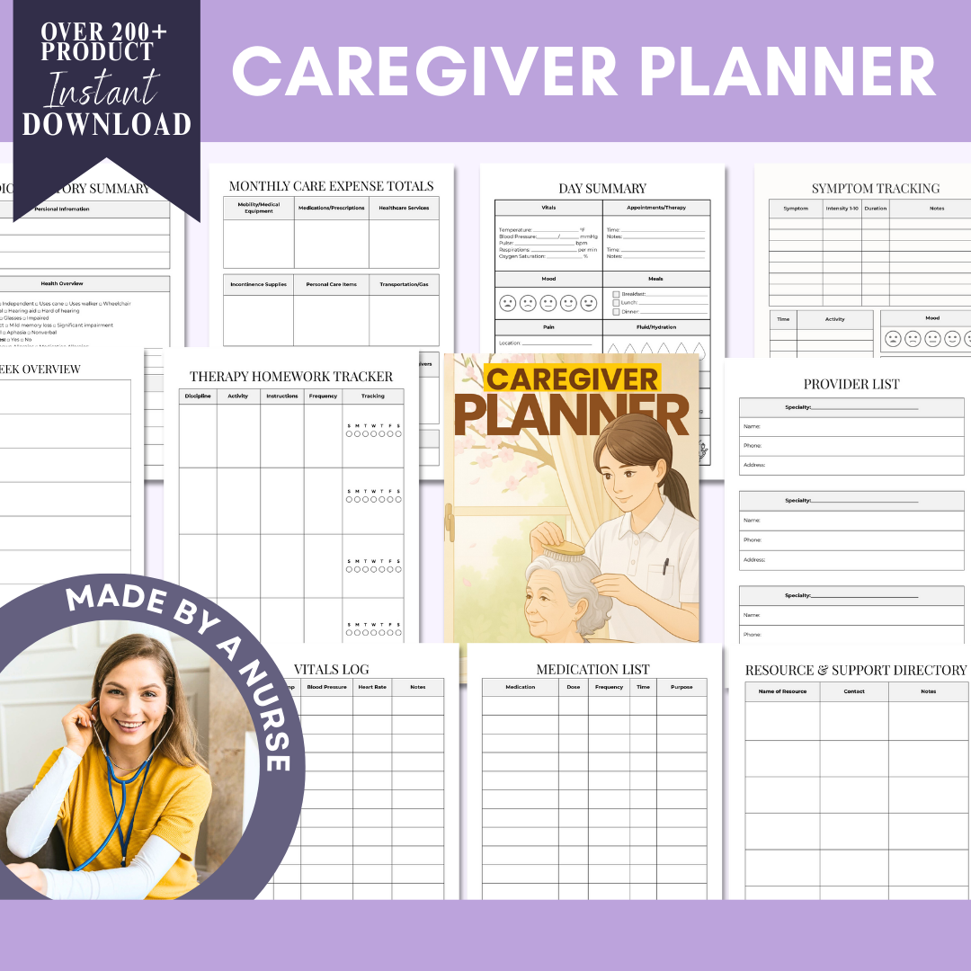 Daily Caregiver Management Planner (FREE TODAY)
