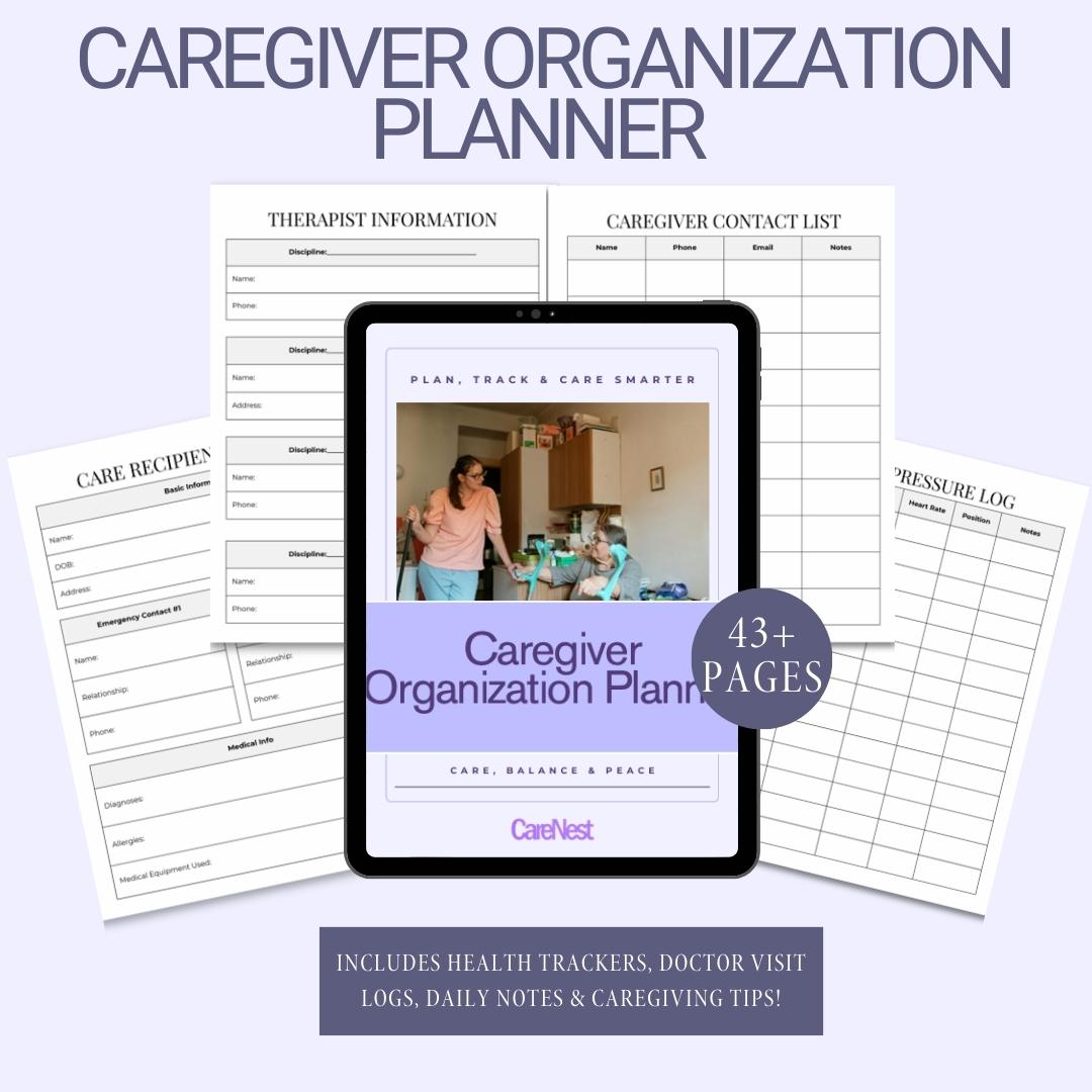 Plan, Track, Care – The Complete Caregiver Organization Planner