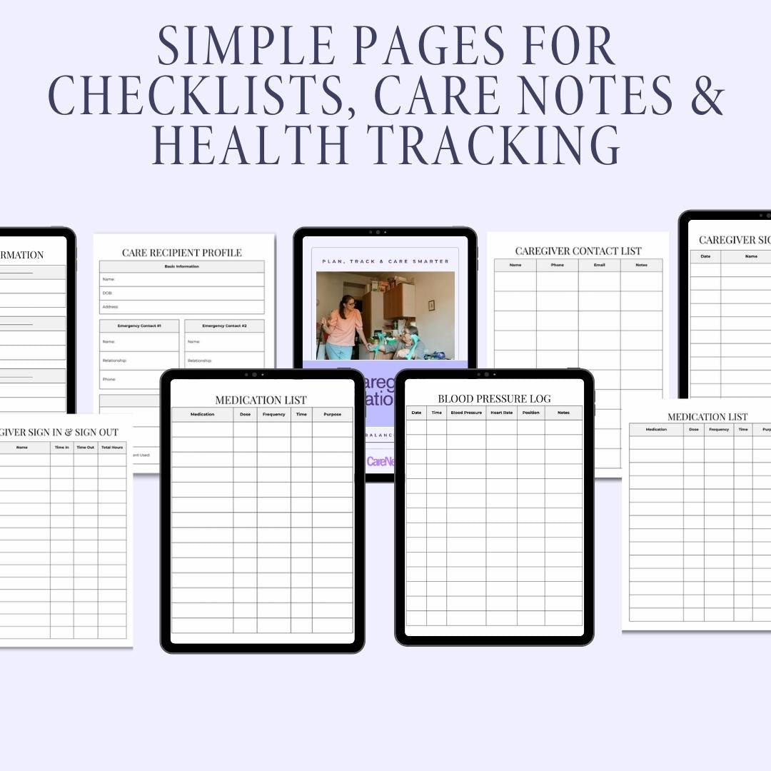 Plan, Track, Care – The Complete Caregiver Organization Planner