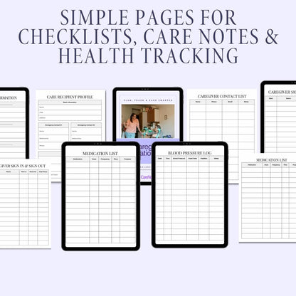 Plan, Track, Care – The Complete Caregiver Organization Planner