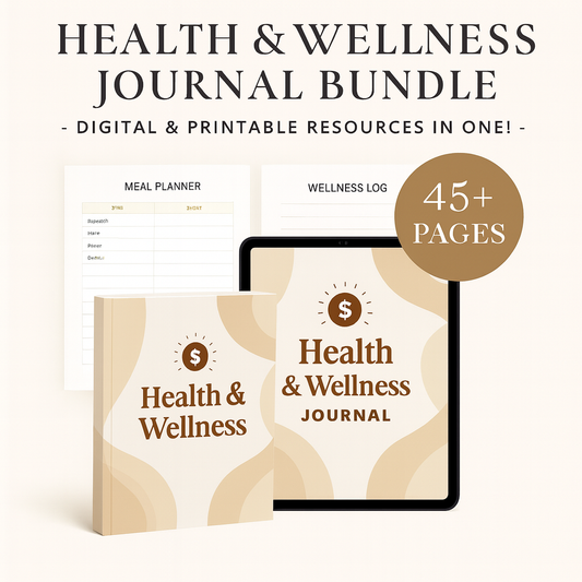 Health and Wellness Journal Bundle