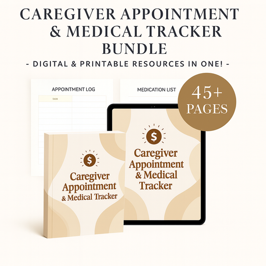 Caregiver Appointment & Medical Tracker Bundle